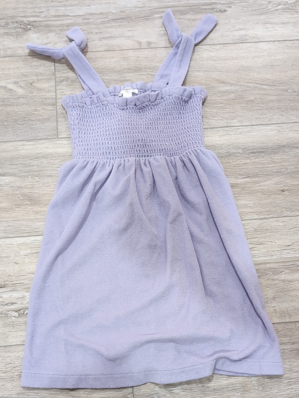 Lavender Smocked Strap Kids Dress